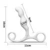 Масажер простати Anal Indulgence Collection Ultimate Silicone P-Spot Teaser White