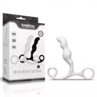 Масажер простати Anal Indulgence Collection Ultimate Silicone P-Spot Teaser White