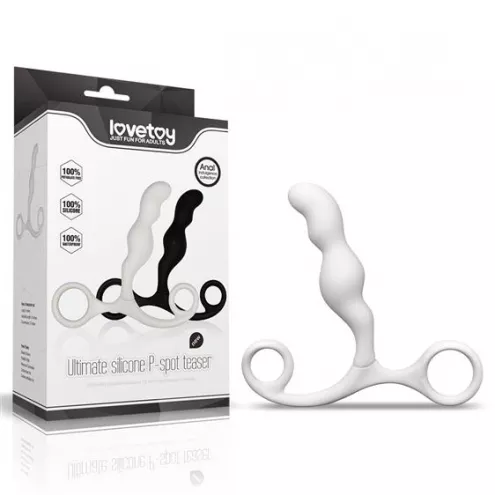 Масажер простати Anal Indulgence Collection Ultimate Silicone P-Spot Teaser White