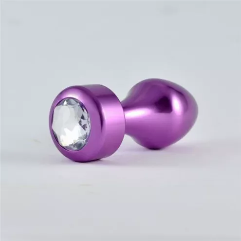 Анальная пробка - Heavy Metal Anal Plug Rosebud Aluminium Purple
