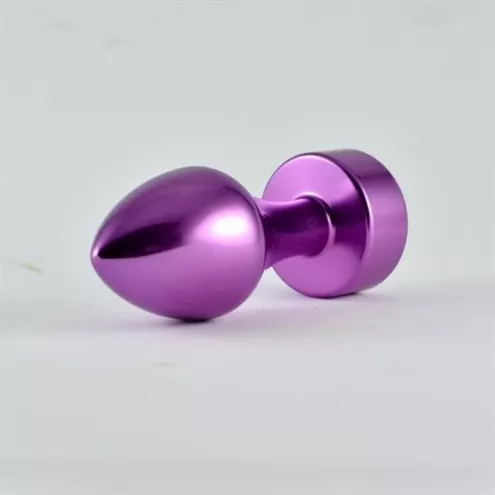 Анальная пробка - Heavy Metal Anal Plug Rosebud Aluminium Purple