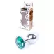 Анальна пробка Jewellery Silver PLUG Green
