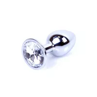 Анальная пробка B - Series Plug-Jewellery Silver PLUG- Clear