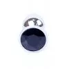 Анальна пробка B - Series HeavyFun Jewellery Silver Plug, чорна