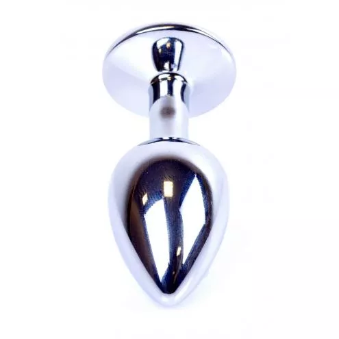 Анальна пробка B - Series HeavyFun Jewellery Silver Plug, чорна