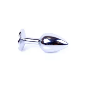 Анальна пробка B - Series HeavyFun Jewellery Silver Plug, чорна - 4
