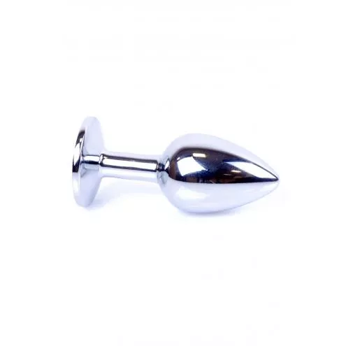 Анальна пробка B - Series HeavyFun Jewellery Silver Plug, чорна