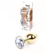 Анальна пробка Jawellery Gold PLUG Clear