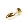 Анальная пробка Jewellery Gold PLUG Green