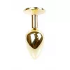 Анальная пробка Jewellery Gold PLUG Green