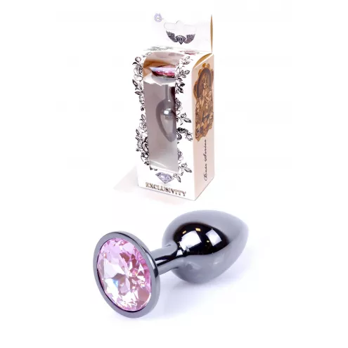 Анальний корок Jewellery Dark Silver PLUG Rose