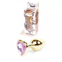 Анальна пробка Jewellery Gold Heart PLUG Rose