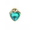 Анальна пробка Jawellery Gold Heart PLUG Green