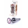 Анальна пробка Jawellery Dark Silver Butt Plug Rose