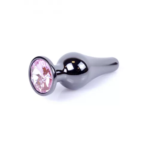 Анальна пробка Jawellery Dark Silver Butt Plug Rose