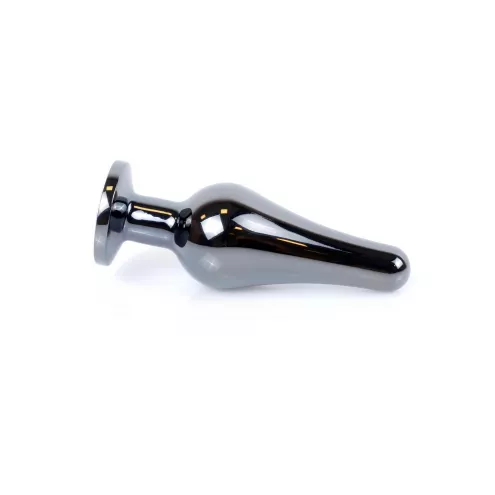 Анальна пробка Jawellery Dark Silver Butt Plug Rose