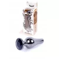 Анальная пробка Jewellery Dark Silver BUTT PLUG Black