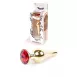 Анальная пробка Jawellery Gold BUTT PLUG-Red