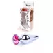 Анальна пробка Jawellery Silver BUTT PLUG Pink