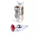 Анальна пробка Jawellery Silver BUTT PLUG Red