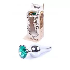 Анальна пробка - Jawellery Silver BUTT PLUG Green