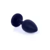 Анальная пробка Jawellery Black Silikon PLUG Small Pink Diamond