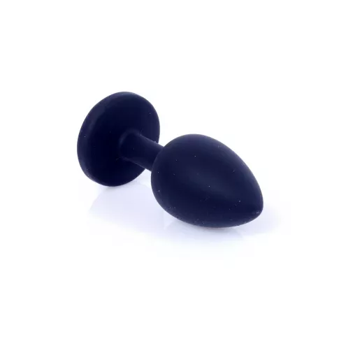 Анальная пробка Jawellery Black Silikon PLUG Small Pink Diamond