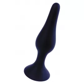 Анальная пробка B - Series HeavyFun Silicone, черная, экстра большая
