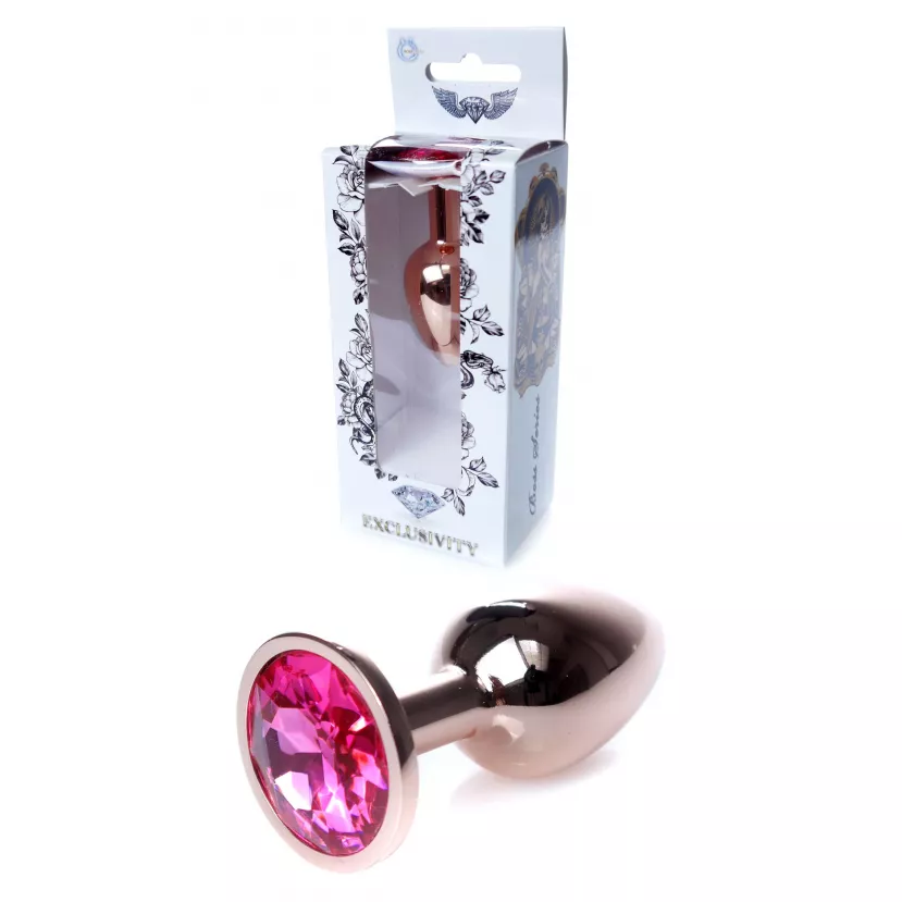 Анальна пробка B - Series HeavyFun Jewellery Red Gold Plug, золотисто-рожева