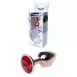 Анальна пробка Jewellery Red Gold PLUG Red