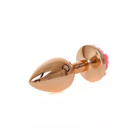 Анальна пробка Jewellery Red Gold PLUG ROSE-Pink - 2