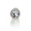 Анальна металева пробка Plug-Jewellery Pearl Gold PLUG- Clear M