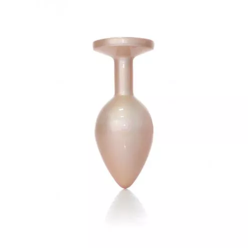 Анальна металева пробка Plug-Jewellery Pearl Gold PLUG- Clear M