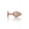 Анальна металева пробка Plug-Jewellery Pearl Gold PLUG- Clear M