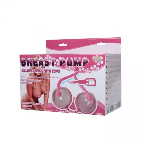 Вакуумна помпа для грудей - Breast Pump Enlarge With Twin Cups Vibrating