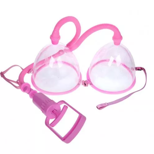 Вакуумна помпа для грудей - Breast Pump Enlarge With Twin Cups Vibrating