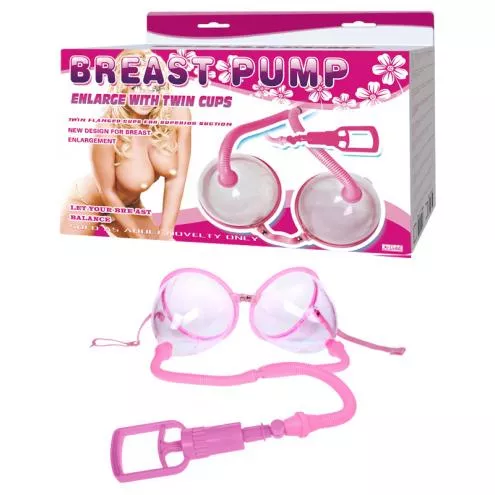 Вакуумна помпа для грудей - Breast Pump Enlarge With Twin Cups Vibrating