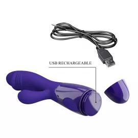 Вібратор - Pretty Love Snappy Vibrator Blue - 8
