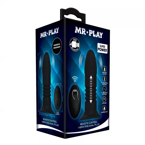 Анальная пробка - Mr.Play Remote Control Vibrating Anal Plug