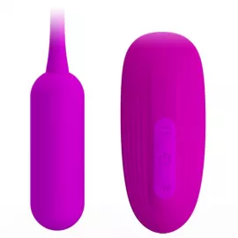 Віброяйце з кліторальним стимулятором - Pretty Love Curupira Multifunctional 2 in 1 Purple - 5