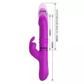 Вибратор - Pretty Love Reese Vibrator Purple - 4