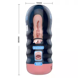 Мастурбатор - Pretty Love Vacuum Cup Masturbator Mouth - 4