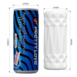 Мастурбатор - Pretty Love Pop-Top Can Masturbator Blue - 7