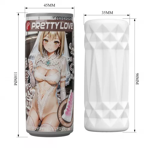 Мастурбатор - Pretty Love Pop-Top Can Masturbator White