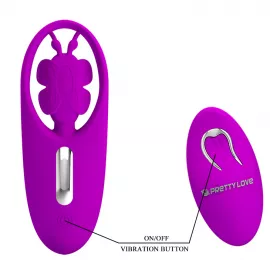 Клиторальный стимулятор - Pretty Love Dancing Butterfly Stimulator Purple - 3