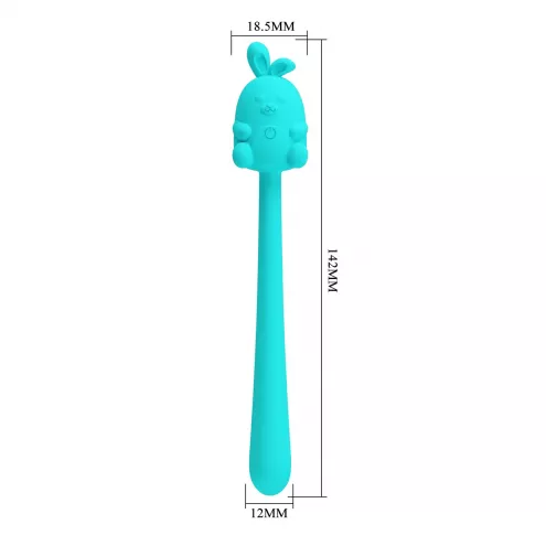 Вібратор - Pretty Love Cute Bunny Turquoise, 7 vibration functions