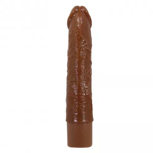 Реалистичный вибратор – Pretty Love Leander Realistic Vibrating Dildo Brown