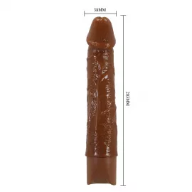Реалистичный вибратор – Pretty Love Leander Realistic Vibrating Dildo Brown - 4
