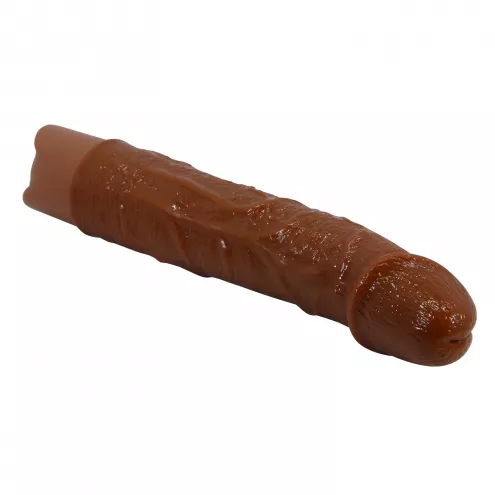 Реалистичный вибратор – Pretty Love Leander Realistic Vibrating Dildo Brown