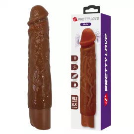 Реалистичный вибратор - Pretty Love Osric Realistic Vibrating Dildo Brown - 1